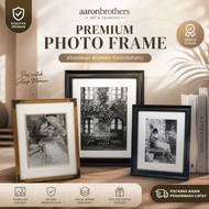 Premium Gold Wooden Photo Frame 16x20 Inch + Paspartu 11x14 | MinimalistFrame Foto ELEGAN for Living