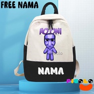(FREE NAME) NEWEST UNISEX AO ONI ANIMATED MOTIF KINDERGARTEN-ELEMENTARY SCHOOL BACKPACK
