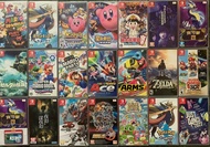Switch game Mario 3D world Pokémon劍 卡比Wii 卡比 新星同盟 桃太郎電鐵  Pokémon 紫 Zelda 王國之淚 Mario wonder party ten