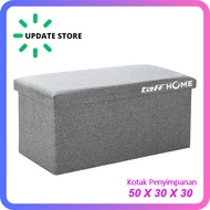 Taff Sofa Multifunctional Storage Box 50x30x30cm - Gray