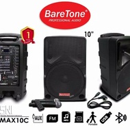 Speaker Portable Wireless BareTone MAX-10C 10 inch Bluetooth