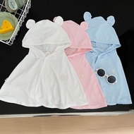 Infant Sunscreen Clothing Anti-Ultraviolet UPF50+Little Month Age Cool Feeling Ice Silk Cloak Baby C