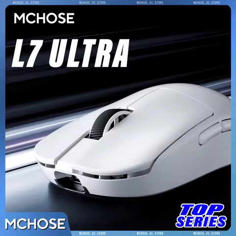 Official MCHOSE L7 Ultra Wireless Gaming Mouse PAW3950 E-Sport Sensor Realtek Flagship Master TOPSPE
