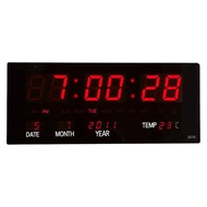 นาฬิกาดิจิตอล LED รุ่นJH-3615 แขวนติดผนัง Number ClockLED ขนาด 36x15x3CM พร้อมส่งฟรีหัวชาทและอะแดปเต
