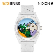 Nixon Time Teller Hannah Eddy White Rubber Analog Quartz Watch For Unisex NA1366100-00