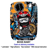 SUZUKI SMASH GAS TANK STICKER BOSS BABY ej cycle