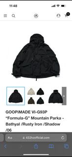 收GOOPiMADE VI-G93P “Formula-G” Mountain Parka - Shadow
