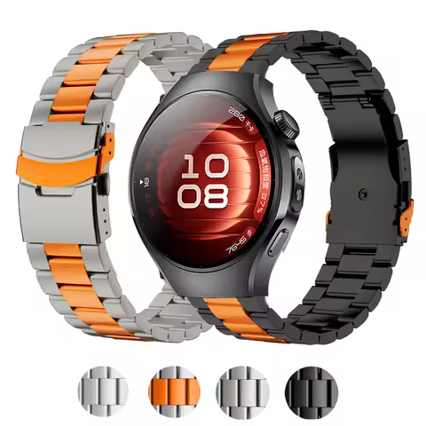 22mm Luxury Stainless Steel Band for Huawei Watch GT 5 Pro 46mm GT5 GT4 GT3/3 Pro GT2/2e/2 Pro For H