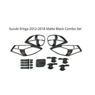 Suzuki Ertiga 2012-2018 Matte Black Combo Set Garnish Cover Accessories