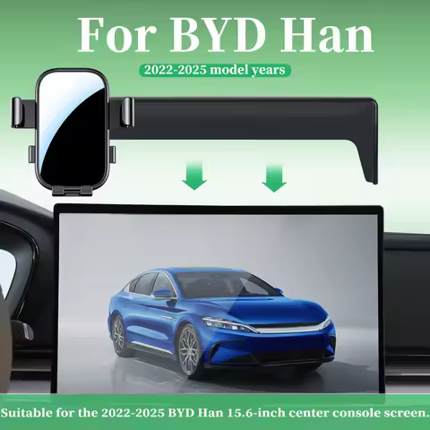 Phone mount for left-hand drive BYD Han EV/DM-i, compatible with the 15.6-inch center display (navig