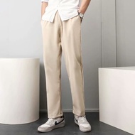 READY STOCK Summer Long Pants Men Casual Pants New Plain Pants Korean Wide Leg Pants Cargo Pants For