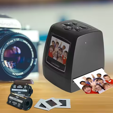 35mm 135mm Negative Film Scanner Slide Film Converter Photo Digital Image Viewer with 2.4" LCD Scree