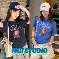 MOI Women's T-Shirt Street Fashion OVERSIZE Super Soft Cotton Fabric Comfortable Tiger Print "BPLUS 