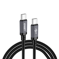 EAGET 60W Type C to Type C Cable Data USB C Cable Nylon Braided Type C Cable For iPhone 16/15 iPadUS