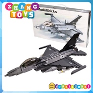 Multi-functional fighter aircraft puzzle toy F-16C Falcon aircraft assembled 512 pieces Minifigures 