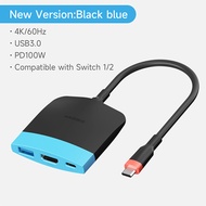 Hagibis แท่นวางแบบพกพาแท่นสวิตช์2 TV สำหรับสวิตช์1/2 /Oled USB C ถึง4K 60Hz HDMI PD USB3.0ศูนย์กลางส