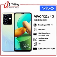 Vivo Y22s 4G (6GB+2GB Extended RAM) +NTUC Voucher + Free Gift *2 Years Warranty By Vivo*