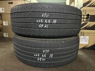 中古輪胎 二手胎 橫濱輪胎 E70 225/55-18 有2輪 深度約5mm 21年49週 一輪 1200