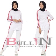 Setelan Senam Wanita HUT Kemerdekaan - Setelan Olahraga Fitnes Yoga Zumba Sepeda Gym Volly - Baju Ol
