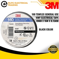 3M 160 Temflex General Use | Viny Electrical Tape - 19mm x 16meter