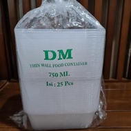 ready Thinwall DM 750 ml isi 25 pc murah