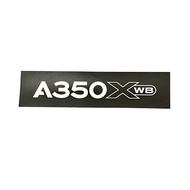 Airbus Trademark A350 XWB Black Banner Waterproof 3M Sticker Size 120x30mm