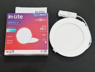 INPS628R Inlite / In-lite Downlight Led Panel 12 Watt Bulat Inbow Ditanam INPS628R