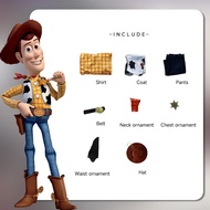 GESTURE Cowboy Adventure Woody Cosplay Costume Halloween Anime Figure Woody Cosplay Clothing Role Pl