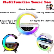 Multifunction Besar G RGB Speaker Lampu Atmosfera + Pengecas Wireless + Bunyi Power Atmosphere Light