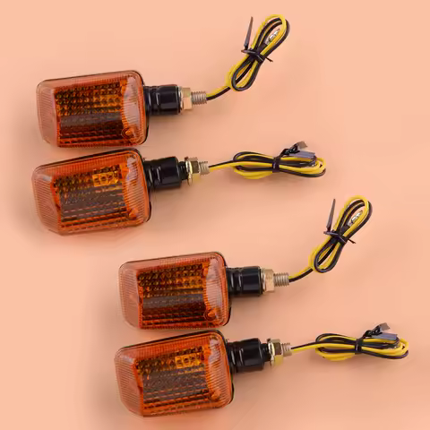 4Pcs Motorcycle Turn Signal Light Lamp 12V Fit For Honda Nighthawk 250 650 750 Shadow VT1100 VT500 V