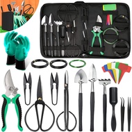LQTTEK Bonsai Tools Kit- 24 PCS Bonsai Tree Kit Tools for Beginners, Bonsai Tool Set Bonsai Starter 