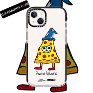 CASECASE X Jon Pizza Wizard Black Edge Color Transparent iPhone Case For iPhone 14 13 12 11 Pro Max 