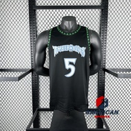 Hot Pressed Men's Minnesota Timberwolves Jersey Anthony Edwards 2025-26 Black Basketaball Jersey