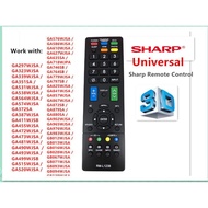 Sharp Smart TV Remote Control (Used With LCD , LED All Models Are RM-L1238