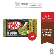 NESTLÉ KitKat® 4-Fingers Green Tea Chocolate 35g Bundle of 6
