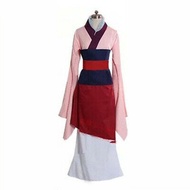 INS recommended New Halloween Mulan Cosplay Costume Dress Full Set Party Outfit Women Adult