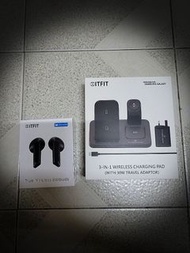 Samsung ITFIT 3合一無線充電器+藍牙耳機 wireless charging pad+Bluetooth wireless earbuds