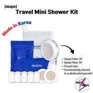 [Atojet] Travel Mini Shower Kit | Portable Shower Head + Filters + Travel Pouch | Made in Korea