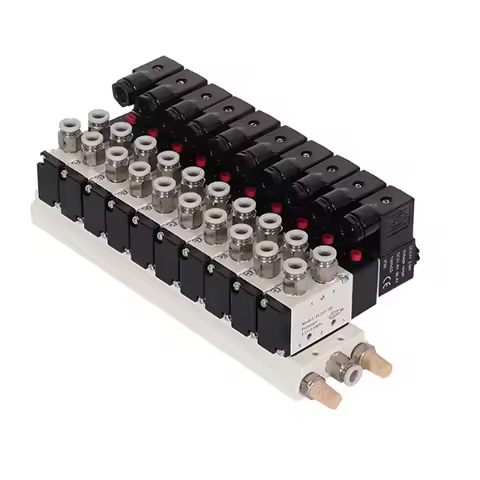 Pneumatic Solenoid Valve DC12/24V AC110/220V Multi Option 4V310-10 Series With Muffler Fitting Base 