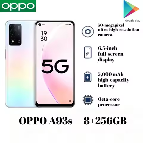 2026 New Stock Unlocked OPPO A93s Global 4G Smartphone 6.43 Inch 90Hz AMOLED Screen Long Last Batter