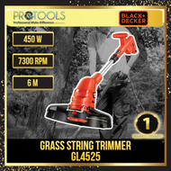 BLACK & DECKER GRASS TRIMMER 450W 25CM ( GL4525 / GL4525-B1 ) SOLO / foc TRIMMER LINE!