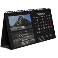 MissFox F1 Desktop Calendar 2024 Model-First Formula Racing Schedule Desktop Calendar with Exclusive