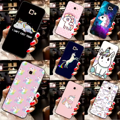 Cute Rainbow Unicorn For Samsung J3 J5 J7 J510 J310 J330 J710 J730 2016 2017 J4 J6 Plus A6 A8 A9 J8 