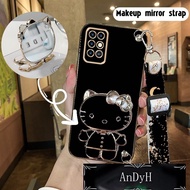 AnDyH Long Lanyard Casing For INFINIX NOTE 8i INFINIX NOTE 8 phone case Hello Kitty Makeup Mirror Stand