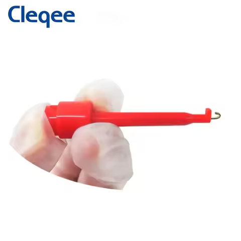 Cleqee P1039 4mm Banana Plug to Test Hook Clip Test Lead Kit Mini-grabber Cable for Multimeter Elect
