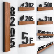 Rumah No Nombor Customized Plate Acrylic 3D Digital Number House Sign A4 Mlb
