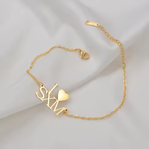 Anniyo I LOVE SXM Sint Maarten Saint-Martin Island Bracelets for Women Saint Martin Jewelry Bangle @