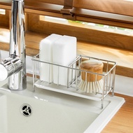 ST-🚤Lanjiaoluo Kitchen Sponge Draining Rack Stainless Steel Punch-Free Sink Detergent Storage Rack66295 F0NQ