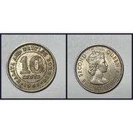 Malaya and British Borneo Coin, 10 Cents 1961.