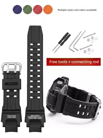 Suitable for Casio GW-A1100 G-1400 GW-4000 GA-1000 Waterproof Rubber Silicone Watch Strap